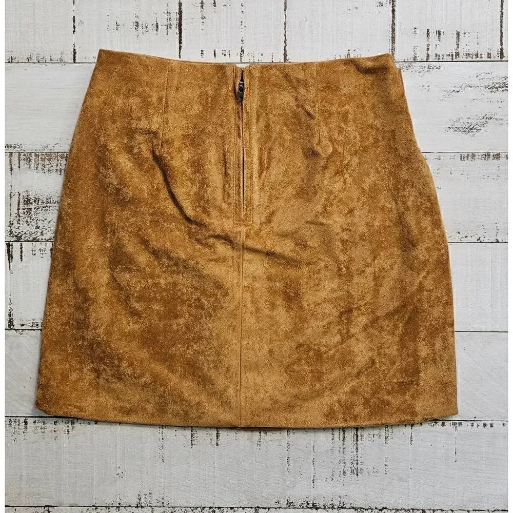 BLANK NYC Faux Suede Wrap Tie Front Miniskirt Sugar and Spice 25